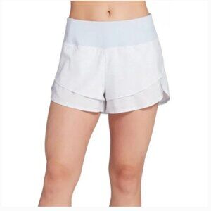 CALIA Women's Anywhere Petal Hem Shorts White